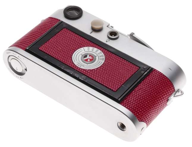 Leica M3 Just Serviced Rangefinder 35mm film camera body re skinned Red #952824