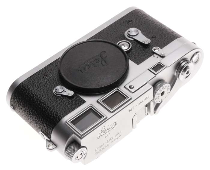 Leica M3 Just Serviced Rangefinder 35 film camera body re skinned Black #894953