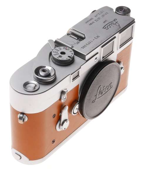Leica M3 Just Serviced Rangefinder 35mm film camera body re skinned Tan #1073095