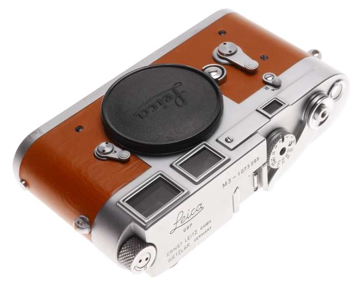Leica M3 Just Serviced Rangefinder 35mm film camera body re skinned Tan #1073095