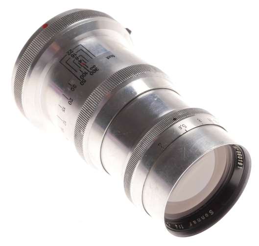 Zeiss Opton Red T Sonnar 1:4 f=13.5cm Chrome Mint- RF camera prime lens 4/135mm