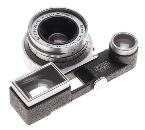 Mint Summaron f=3.5 1:3.5 wide angle 3.5/35mm Leica RF lens with Goggles Leitz
