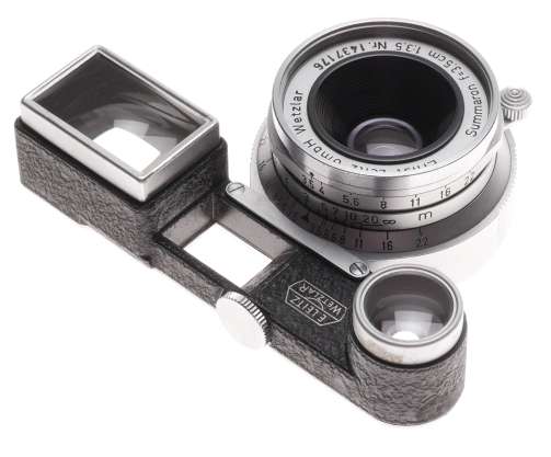 Mint Summaron f=3.5 1:3.5 wide angle 3.5/35mm Leica RF lens with Goggles Leitz