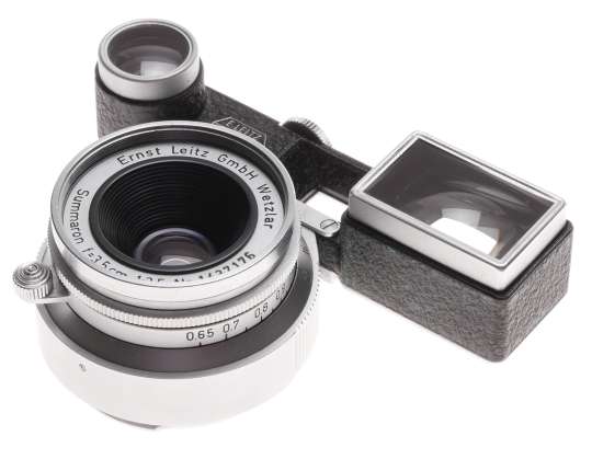 Mint Summaron f=3.5 1:3.5 wide angle 3.5/35mm Leica RF lens with Goggles Leitz