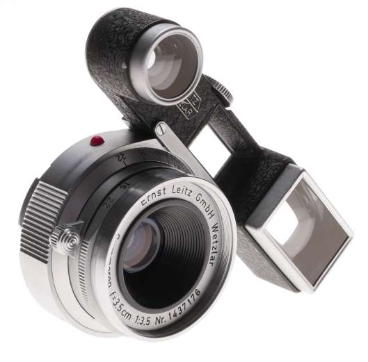 Mint Summaron f=3.5 1:3.5 wide angle 3.5/35mm Leica RF lens with Goggles Leitz