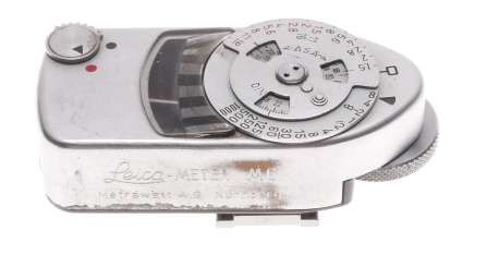 Leica light exposure MC meter chrome fits hot shoe Leica M RF cameras 35mm used