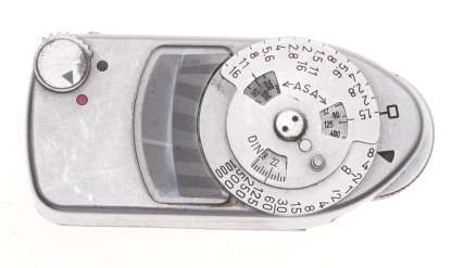 Leica light exposure MC meter chrome fits hot shoe Leica M RF cameras 35mm used