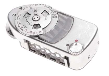 Leica light exposure MC meter chrome fits hot shoe Leica M RF cameras 35mm used