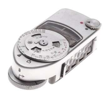 Leica light exposure MC meter chrome fits hot shoe Leica M RF cameras 35mm used