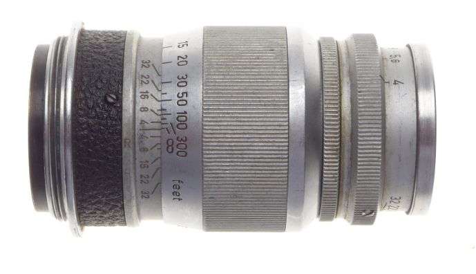 Elmar f=9cm 1:4 Chrome compact 1:4/90mm M39 screw mount Leitz lens rangefinder