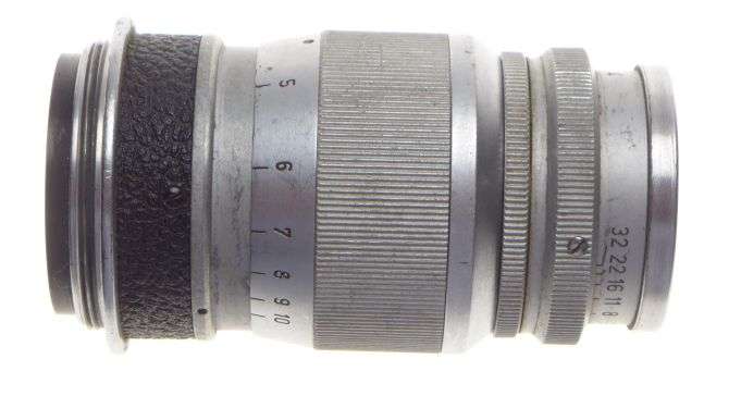 Elmar f=9cm 1:4 Chrome compact 1:4/90mm M39 screw mount Leitz lens rangefinder