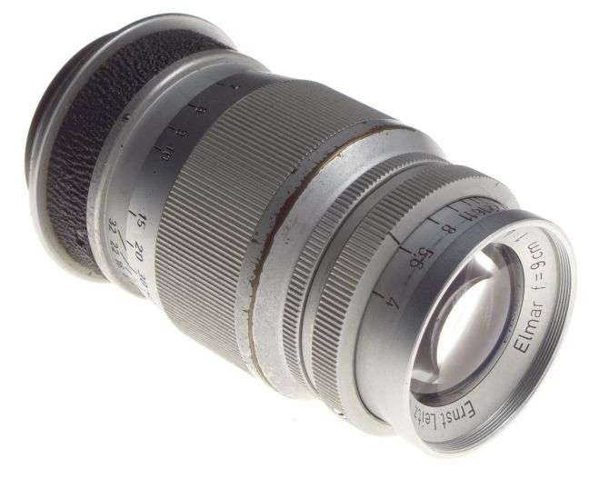 Screw-Mount 4/90 Leica M39 Elmar Chrome 1:4 f=9cm rangefinder camera lens f=90mm