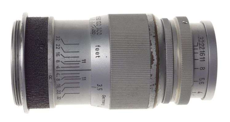 Screw-Mount 4/90 Leica M39 Elmar Chrome 1:4 f=9cm rangefinder camera lens f=90mm