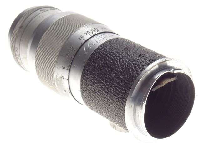 Hektor 13.5 Coated lens f4.5 chrome well used 4.5/135mm prime Leica rangefinder