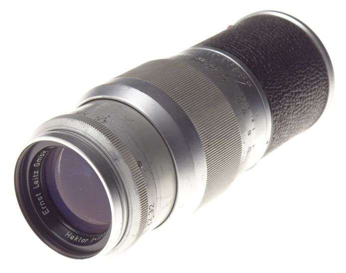 Hektor 13.5 Coated lens f4.5 chrome well used 4.5/135mm prime Leica rangefinder