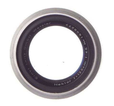 Hektor 13.5 Coated lens f4.5 chrome well used 4.5/135mm prime Leica rangefinder
