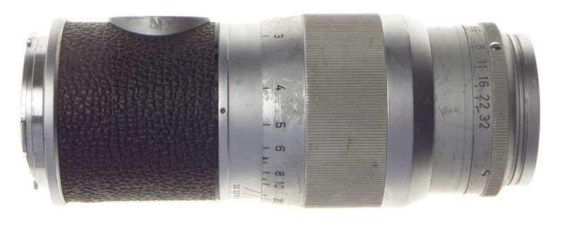 Hektor 13.5 Coated lens f4.5 chrome well used 4.5/135mm prime Leica rangefinder