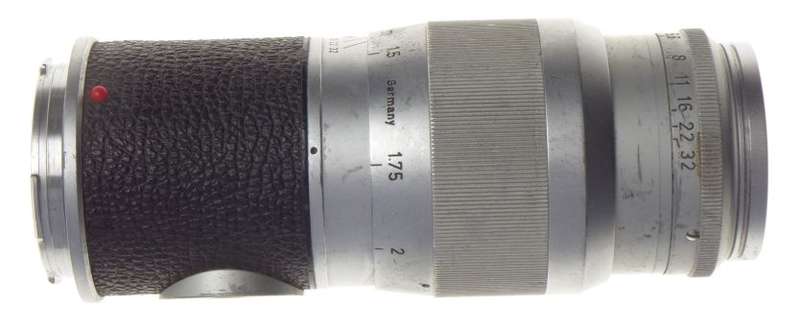 Hektor 13.5 Coated lens f4.5 chrome well used 4.5/135mm prime Leica rangefinder