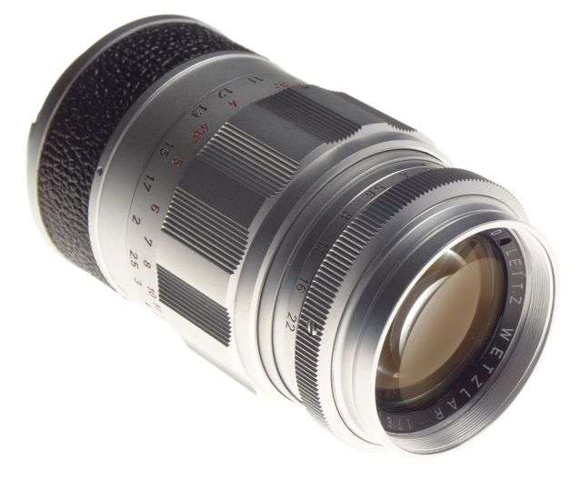 ELMARIT 2.8/90 Leitz Leica M camera lens RF Mint leather case Museum condition