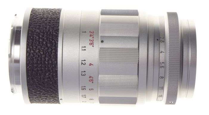 ELMARIT 2.8/90 Leitz Leica M camera lens RF Mint leather case Museum condition