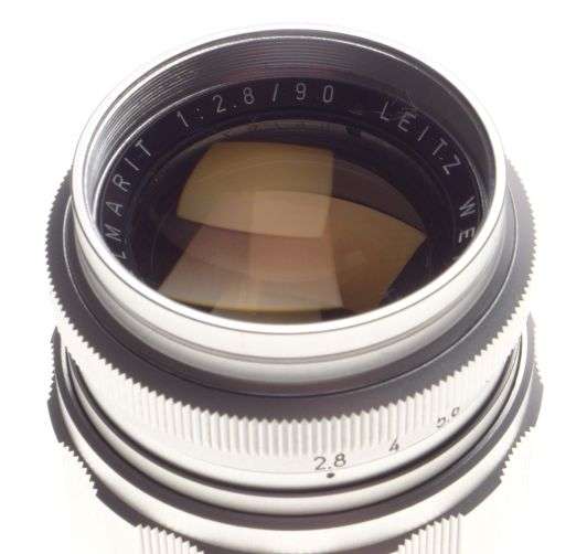 ELMARIT 2.8/90 Leitz Leica M camera lens RF Mint leather case Museum condition