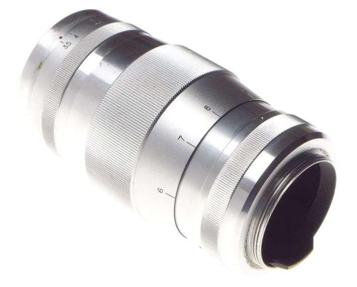 LEICA 39mm screw mount steel canon lens 13.5cm f=3.5 clean optics 3.5/135mm kit