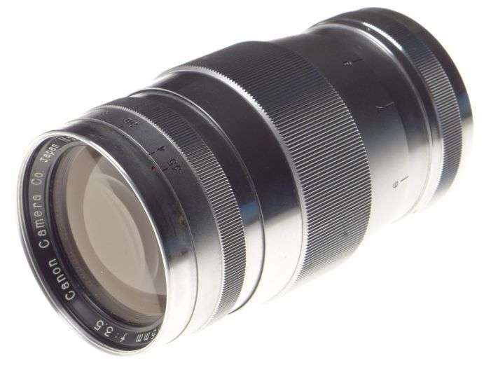 LEICA 39mm screw mount steel canon lens 13.5cm f=3.5 clean optics 3.5/135mm kit