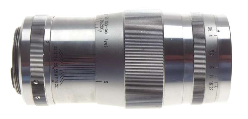 LEICA 39mm screw mount steel canon lens 13.5cm f=3.5 clean optics 3.5/135mm kit