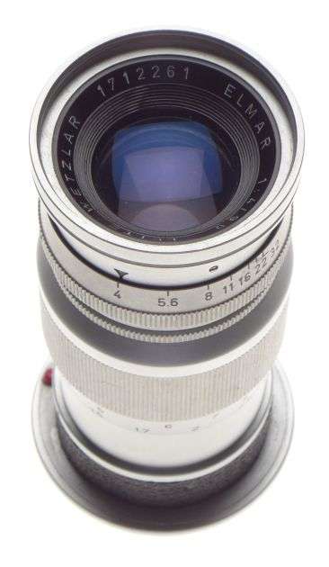 Leica M bayonet mount F4 Elmar 9cm Chrome Mint- 4/90 cap leitz original optics