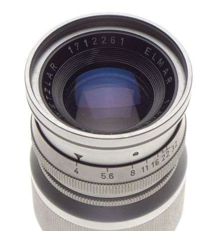 Leica M bayonet mount F4 Elmar 9cm Chrome Mint- 4/90 cap leitz original optics