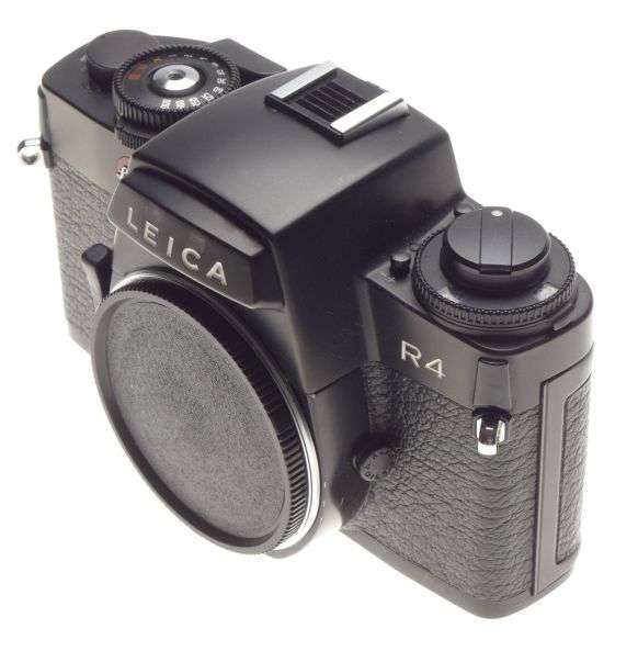 R4 Leica Black 35mm film Classic camera SLR pristine body with shell cased cap