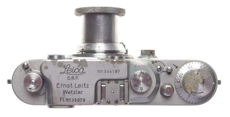 Luftwaffen-Eigentum Fl.No:380798 rare Leica IIIb Leitz Elmar f=5cm 1:3.5 lens