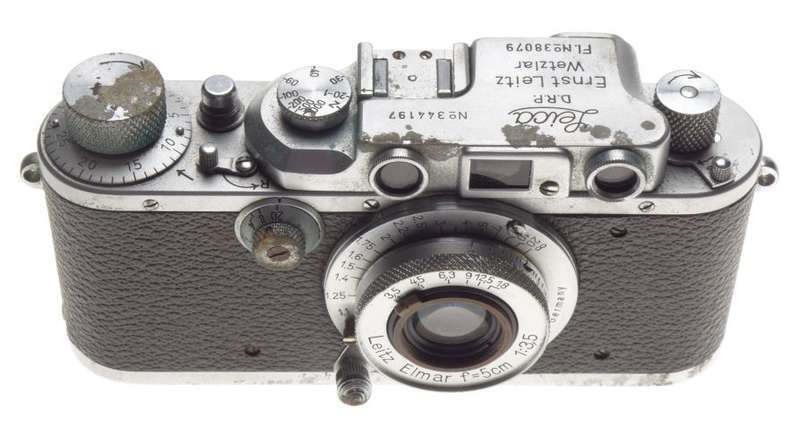Luftwaffen-Eigentum Fl.No:380798 rare Leica IIIb Leitz Elmar f=5cm 1:3.5 lens