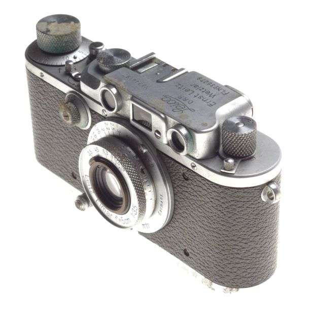 Luftwaffen-Eigentum Fl.No:380798 rare Leica IIIb Leitz Elmar f=5cm 1:3.5 lens