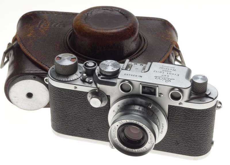 3f Leica IIIF Chrome 35mm Screw mount rangefinder camera f=35mm Summaron 13.5/35
