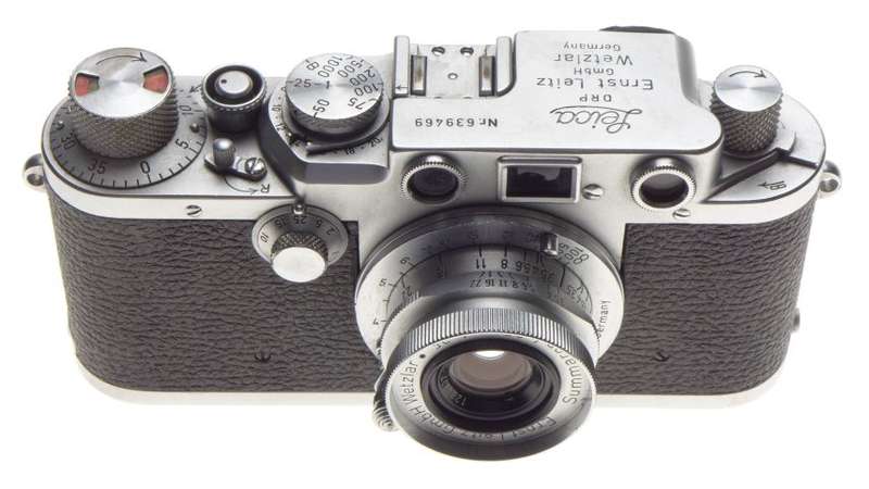 3f Leica IIIF Chrome 35mm Screw mount rangefinder camera f=35mm Summaron 13.5/35
