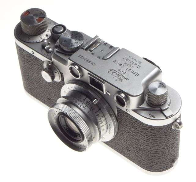 3f Leica IIIF Chrome 35mm Screw mount rangefinder camera f=35mm Summaron 13.5/35