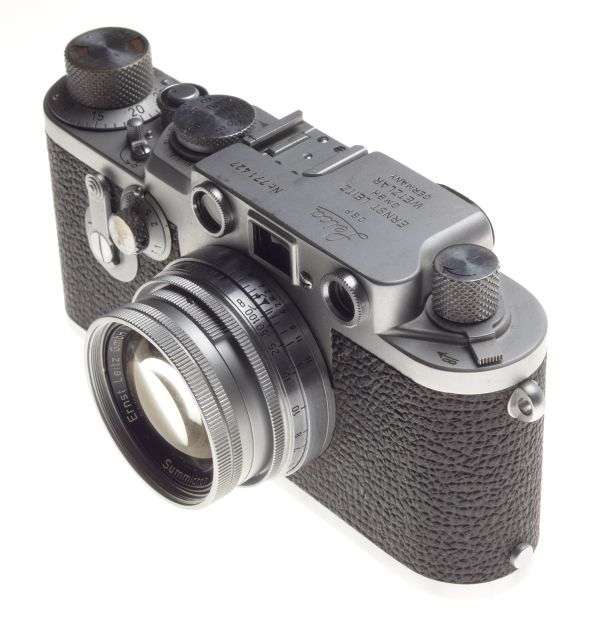 Just Serviced LEICA IIIf Leitz 3f Rangefinder camera Summicron f=5cm 1:2 CLA'd