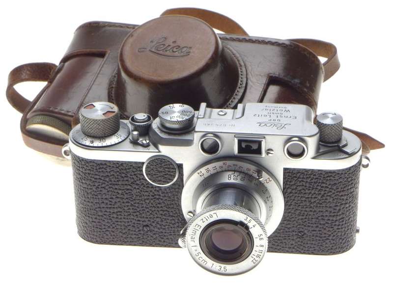 Just Serviced 3F IIIf LEICA M39 Rangefinder camera Leitz 3.5/50mm Elmar 5cm f3.5