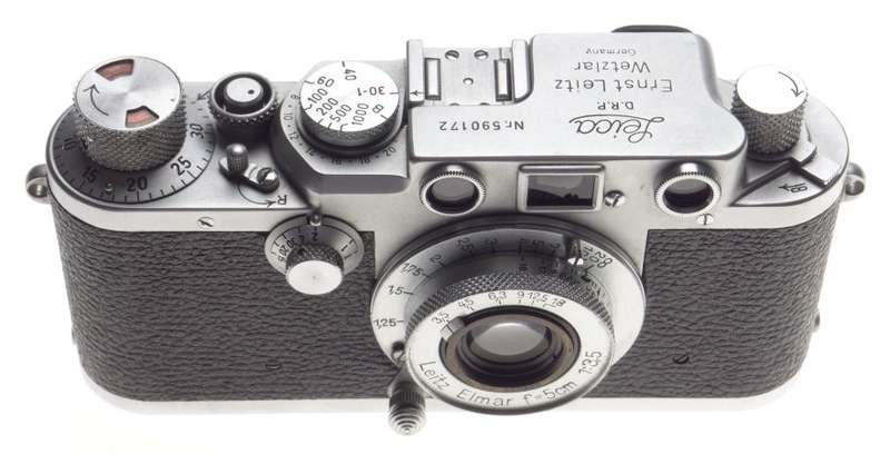 Just Serviced LEICA IIIf 35mm classic film camera prime Leitz Elmar 3.5 f=5cm