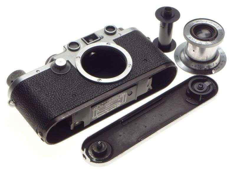 Just Serviced LEICA IIIf 35mm classic film camera prime Leitz Elmar 3.5 f=5cm
