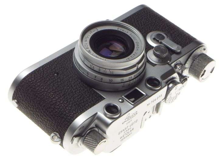 Just Serviced Leica IIIf self timer 35mm film camera f=50 prime Elmar 1:3.5/50mm