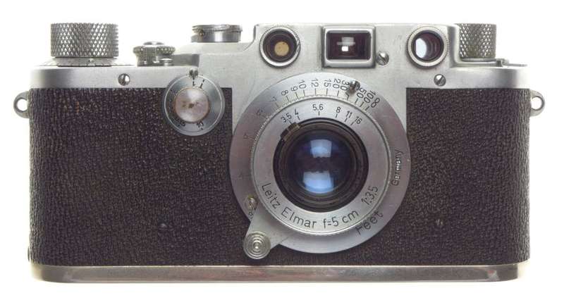 IIIc Shark Skin Well used M39 Mount Rangefinder 35mm Camera Leitz Elmar 3.5/50mm