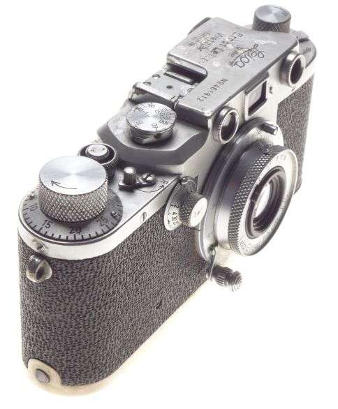 IIIc Shark Skin Well used M39 Mount Rangefinder 35mm Camera Leitz Elmar 3.5/50mm