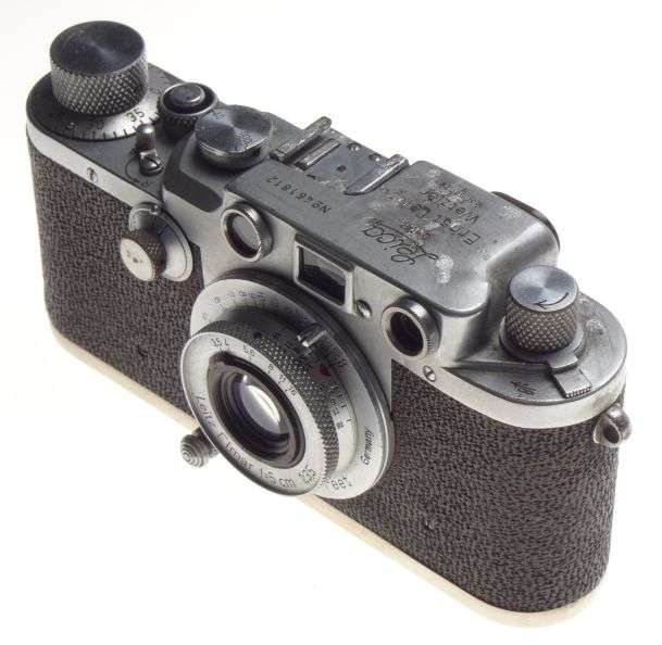IIIc Shark Skin Well used M39 Mount Rangefinder 35mm Camera Leitz Elmar 3.5/50mm