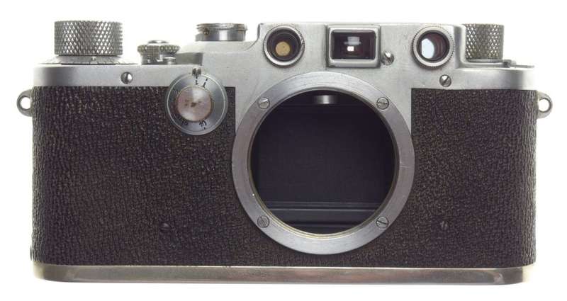 IIIc Shark Skin Well used M39 Mount Rangefinder 35mm Camera Leitz Elmar 3.5/50mm