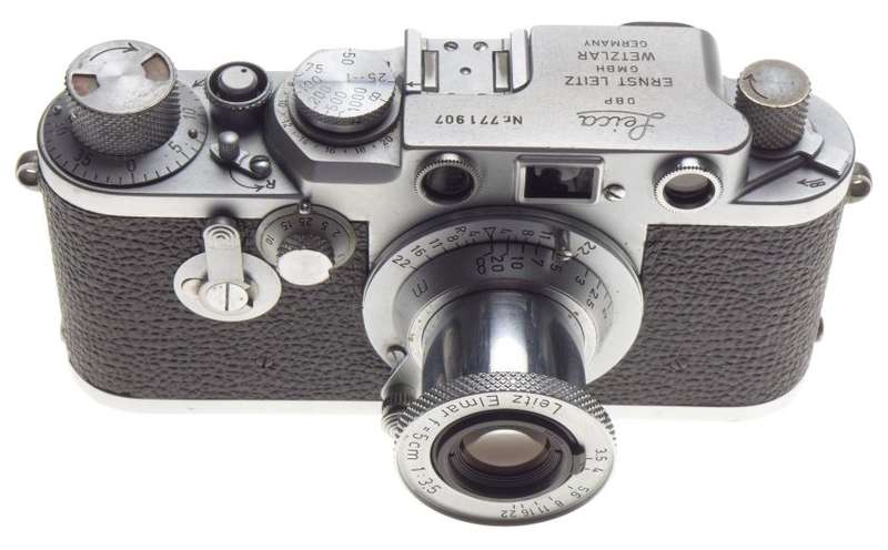 Prime Elmar 1:3.5/50mm Just Serviced Leica IIIf self timer 35mm film camera NICE