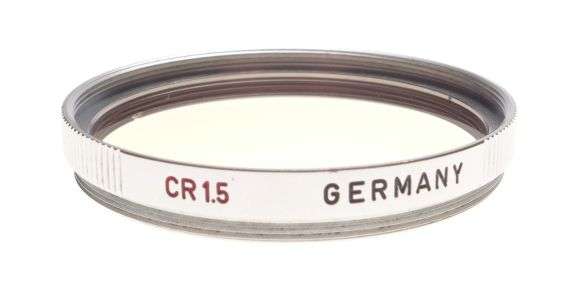 LEICA rangefinder camera lens filter CR 1.5 M39 Leitz light Yellow color 39mm