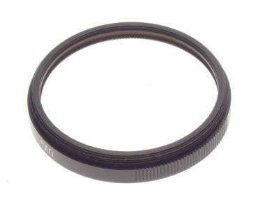LEICA rangefinder camera lens filter 13131 Black edge UVa Leitz glass good cond