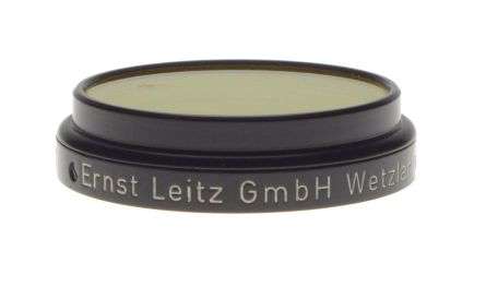 LEICA rangefinder camera lens filter Yellow 1 Mint - condition 39mm Snap on Gelb